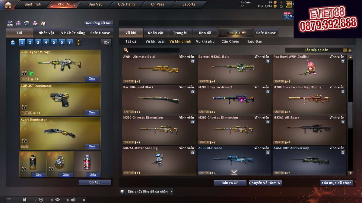shop acc cf uy tin gia re
